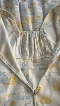 Load image into Gallery viewer, Beautiful 1970’s vintage White Voile Marigold Print Gunne Sax dress
