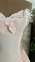 Load image into Gallery viewer, Beautiful 1980’s Vintage Pink Lace and Taffeta Strapless Dream Dress
