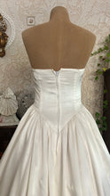 Load image into Gallery viewer, Sweetheart 1980’s Vintage White Satin and White Lace Dream Dress
