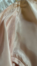 Load image into Gallery viewer, Sweetheart 1980’s Vintage Pink Satin and Ruffled White Lace Gown
