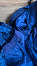 Load image into Gallery viewer, Sale~ 1980’s Vintage Royal Blue Lace Dress by A La Carte
