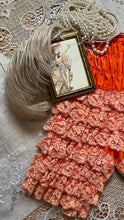Load image into Gallery viewer, Darling 1970’s vintage orange ruffle long leg bloomer panties l
