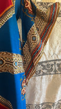 Load image into Gallery viewer, Outrageous 1970’s Vintage Angel Sleeve Infinity Knot Dashiki Print Caftan Kaftan Dress
