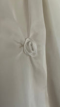 Load image into Gallery viewer, Breathtaking 1950’s Vintage Dove White Chiffon and Antique Rose Lace Bridal Gown Wedding Dress
