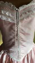 Load image into Gallery viewer, Fairytale 1980’s Vintage Pink Taffeta Puff Sleeve Gunne Sax Dress
