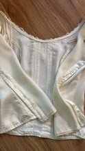 Load image into Gallery viewer, 1970’s vintage Butter Cream Satin Gunne Sax Button Back Blouse
