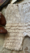 Load image into Gallery viewer, Darling 1970’s vintage ivory lace ruffle long leg bloomer panties pettipants

