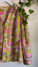 Load image into Gallery viewer, 1960’s Vintage Glass Beads Sequins and Silk Pucci Style Print Jacket from Hong Kong
