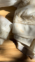 Load image into Gallery viewer, Femina of Paris New York 1950’s Vintage Embroidered Chiffon Peignoir Robe and Nightgown set
