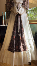 Load image into Gallery viewer, Gorgeous 1960’s Vintage Floral Lace Print Medieval Dress
