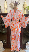 Load image into Gallery viewer, Y2K 1990’s Vintage Floral Rayon Kimono Robe Dressing Gown
