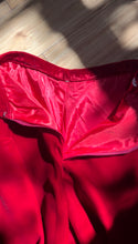 Load image into Gallery viewer, 1970’s Vintage Blood Red Velvet Bell Bottom Palazzo Pants
