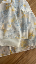 Load image into Gallery viewer, Beautiful 1970’s vintage White Voile Marigold Print Gunne Sax dress

