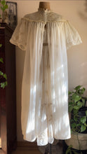 Load image into Gallery viewer, Femina of Paris New York 1950’s Vintage Embroidered Chiffon Peignoir Robe and Nightgown set
