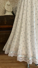 Load image into Gallery viewer, 1970’s vintage blue floral print Gunne sax maxi dress
