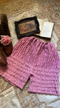 Load image into Gallery viewer, Darling 1970’s vintage dusty rose pink ruffle long leg bloomer panties Partners Please by Malco Modes

