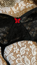 Load image into Gallery viewer, Perfect 1960’s vintage Black Lace Garter Belt by Empire Foundations
