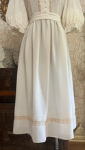 Load image into Gallery viewer, 1970's Vintage Bonnie Strauss Bone White Chiffon Secretary Dress
