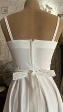Load image into Gallery viewer, Restored 1970's vintage Perfect White Cotton and Calico Gunne Sax midi sundress
