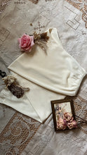 Load image into Gallery viewer, Pretty 1970’s vintage ivory nylon pajama Pants Bottoms
