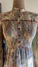 Load image into Gallery viewer, 1970’s Vintage Rose and Garden Floral Print Dress by Jody T

