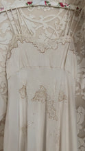 Load image into Gallery viewer, Incredible 1930’s Hand Stitched and Embroidered Silk Nightgown And Bed Jacket Trousseau Bridal Set
