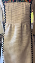 Load image into Gallery viewer, Darling 1960’s Vintage Waffle and Embroidery Shift by Miss K from Alfred Shaheen
