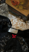 Load image into Gallery viewer, Perfect 1960’s vintage Black Lace Garter Belt by Empire Foundations
