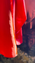 Load image into Gallery viewer, Gorgeous 1950’s Vintage Cherry Red Silk Chiffon Dress
