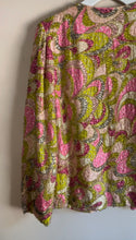 Load image into Gallery viewer, 1960’s Vintage Glass Beads Sequins and Silk Pucci Style Print Jacket from Hong Kong
