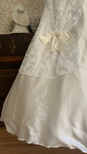 Load image into Gallery viewer, Stunning 1980’s Vintage White Satin and Tiered Lace Dream Dress
