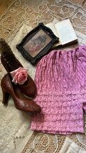 Load image into Gallery viewer, Darling 1970’s vintage dusty rose pink ruffle long leg bloomer panties Partners Please by Malco Modes
