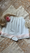 Load image into Gallery viewer, Sweet 1950’s vintage White Nylon and Lace Granny Panties
