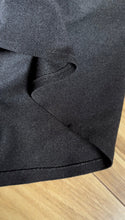 Load image into Gallery viewer, Slinky 1970’s Vintage Black Crochet Collar Halter Maxi Dress
