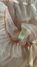 Load image into Gallery viewer, Absolutely Adorable 1970s Vintage Pink Chiffon &amp; Lace Babydoll Chemise

