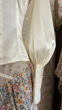 Load image into Gallery viewer, 1970’s vintage Butter Cream Satin Gunne Sax Button Back Blouse
