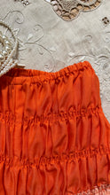 Load image into Gallery viewer, Darling 1970’s vintage orange ruffle long leg bloomer panties l
