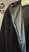 Load image into Gallery viewer, Darling Beaded Black Angora Rabbit Cardigan Sweater made in Hong Kong
