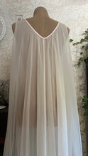 Load image into Gallery viewer, Beautiful 1970&#39;s vintage Ivory Cream Chiffon Nightgown by Intime of California
