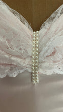 Load image into Gallery viewer, Perfect Fairytale 1980’s Vintage Pink Satin and Ivory Lace Off Shoulder Gown
