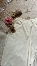 Load image into Gallery viewer, Pretty 1970’s vintage ivory nylon pajama Pants Bottoms
