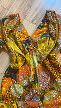 Load image into Gallery viewer, Psychedelic 1960’s Vintage Floral Patchwork Print Barkcloth Mini Dress Paradise Hawaii of Honolulu
