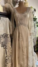 Load image into Gallery viewer, Old Stock 2000’s era Pearl Embroidered Net and Cotton Dress by Nataya
