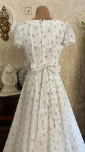 Load image into Gallery viewer, 1970’s vintage blue floral print Gunne sax maxi dress

