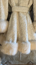 Load image into Gallery viewer, The Perfect 1960’s Vintage Creamy White Faux Fur and Shearling Coat

