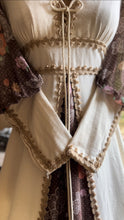 Load image into Gallery viewer, Gorgeous 1960’s Vintage Floral Lace Print Medieval Dress
