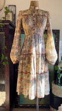 Load image into Gallery viewer, 1970’s Vintage Rose and Garden Floral Print Dress by Jody T
