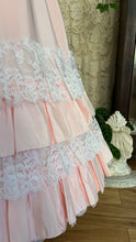 Load image into Gallery viewer, 1980’s Vintage Pink Lace and Taffeta Strapless Dream Dress
