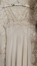 Load image into Gallery viewer, Incredible 1930’s Hand Stitched and Embroidered Silk Nightgown And Bed Jacket Trousseau Bridal Set
