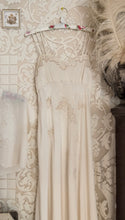 Load image into Gallery viewer, Incredible 1920’s 1940’s Hand Stitched and Embroidered Silk Nightgown And Bed Jacket Trousseau Bridal Set
